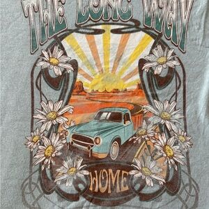 Graphic Tee with Vintage Car Design